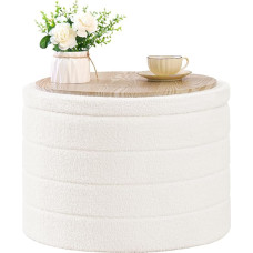 Bonlife panipaik koos hoiuruumiga, kokkupandav istmekapp, hoiukast, jalahoob, armastus, magamistuppa, elutuppa, esikusse, valge, 56 x 56 x 40 cm.