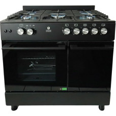 Gasline GAG90GPXFL-B Must gaasipliit koos pudelikapiga Konvektsioon-kanapea 71 liitrit Wok 4,8 kW 90 cm Propaan 50 Mbar