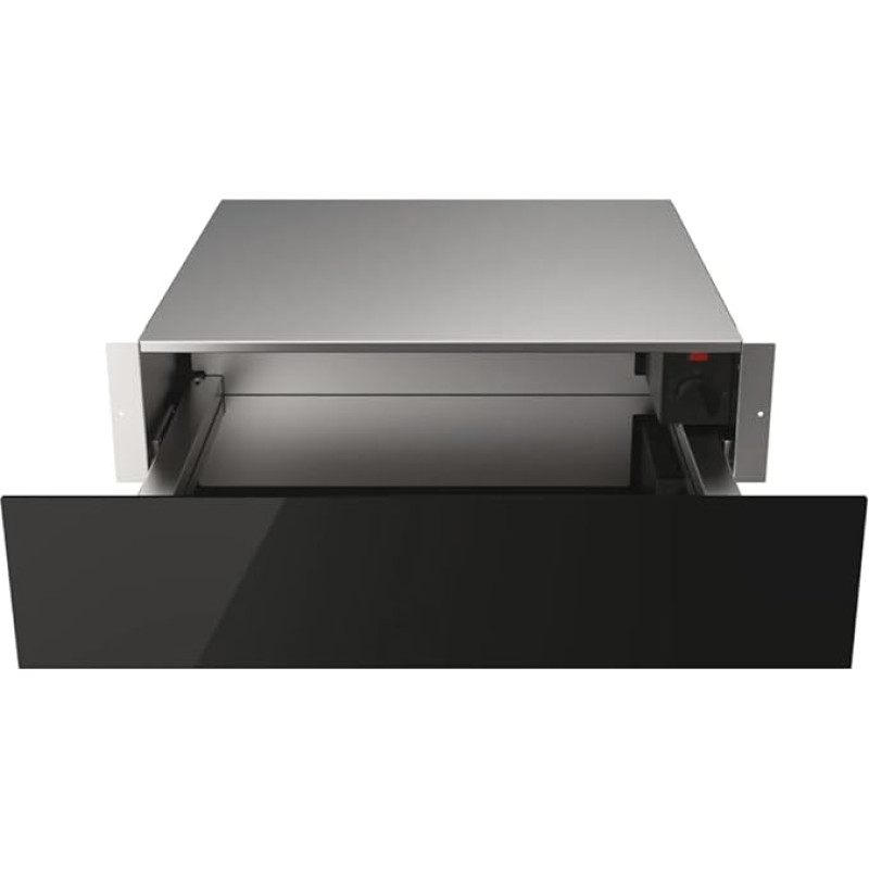 Haier Series 6 HWD14ID6E 15cm High Heat Drawer - Built-in, Black Glass Finish, 20L Capacity, Push-Pull Opening, Food & Plate Warming - 6 Place Settings