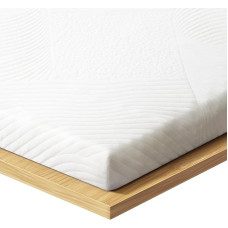MISSCOZY Mattress Topper 90 x 200 cm, H3/H4 Made of 8 cm Memory Foam Gel Topper, Oeko-Tex Certified for Box Spring Bed, Washable (White)