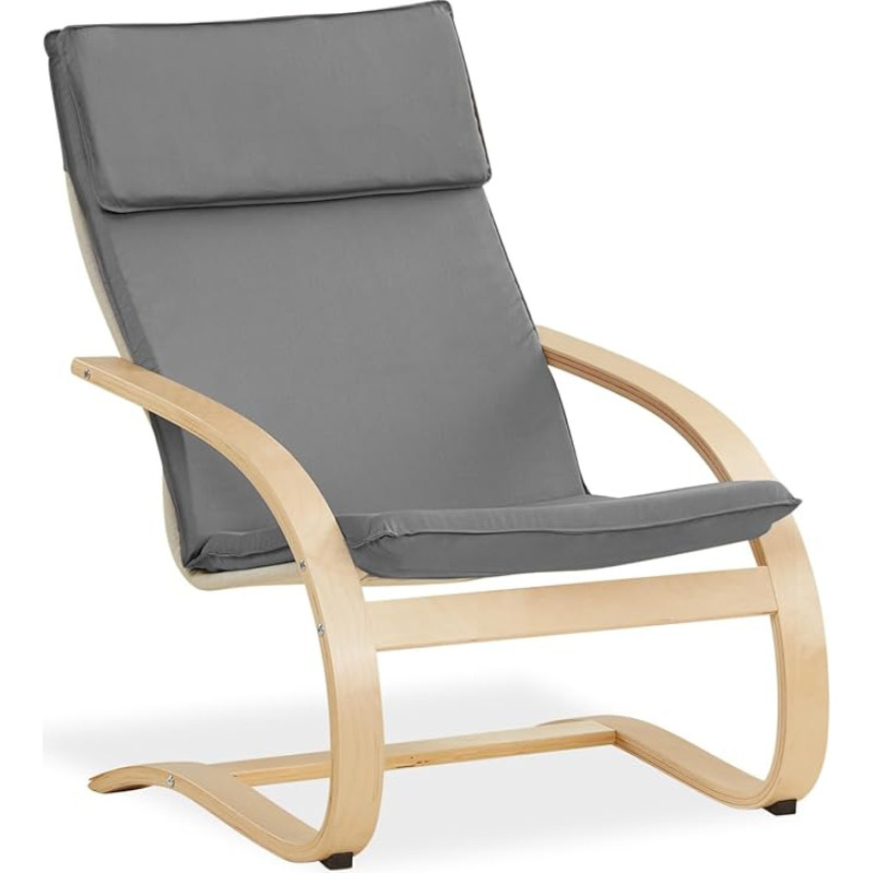 Homestyle4u 2405 Relaxing tool Kiiktooli õlgadega Kiiktooli elutuba Relax tooli kate Hall