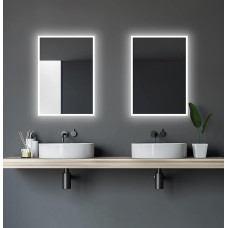 Talos Bathroom Mirror with Lighting, Bathroom Mirror, 50 x 70 cm, LED Mirror with Light Frame, Suitable for Wet Rooms, Aluminium Frame, Light Colour Neutral White, 4200 Kelvin