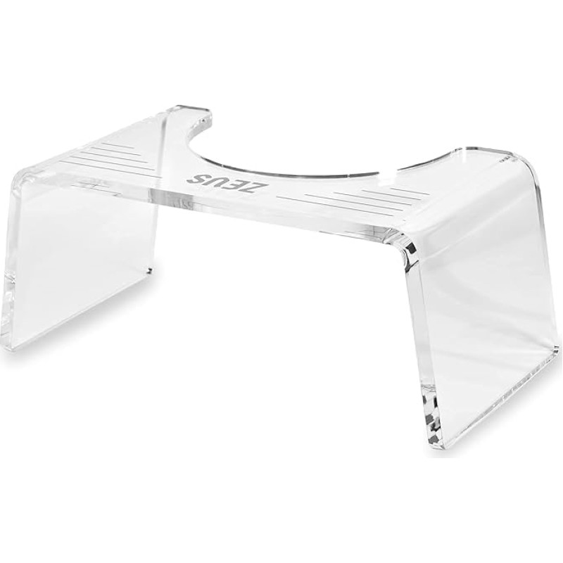 ZEUS® Throne of the Best Toilet Stool for Adults Beautiful Medical Toilet Stool Elegant Toilet Footstool Improve Intestinal Health (ROYAL Transparent)