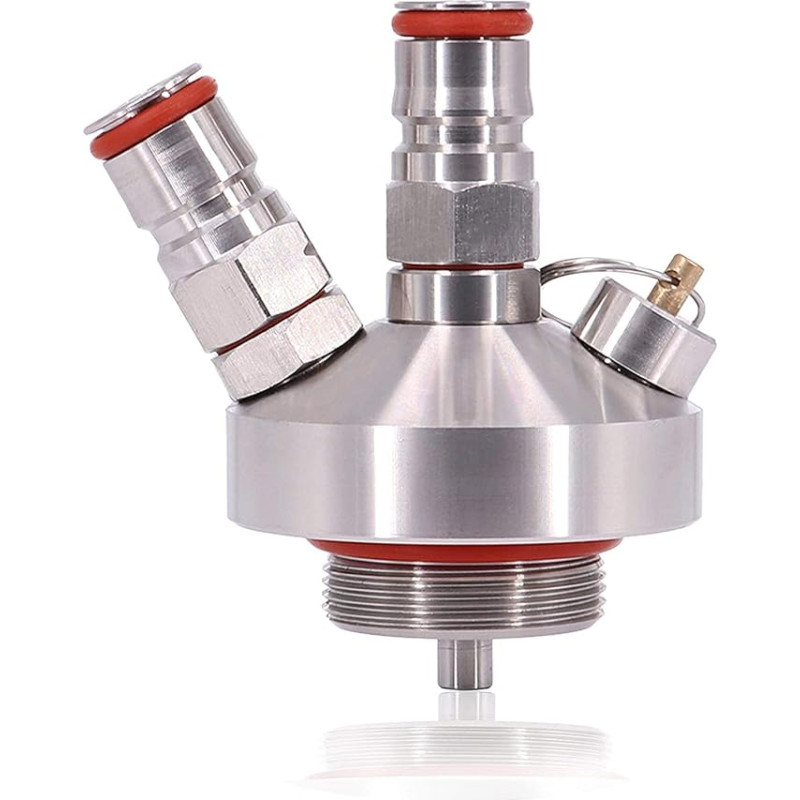 POFET Barrel Beer Dispenser, Merrday 304 Stainless Steel Mini Barrel Beer Growler Spear Tap Dispenser for Craft Beer Growler