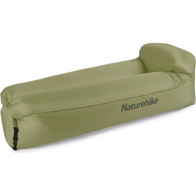 Naturehike Air Lounger, veekindel Air Diivan koos kaasaskantava pakendiga, Lazy Lounger Täispuhutav diivan Air Bed reisimiseks, telkimiseks, basseini ja rannapidu, Avokaado Green