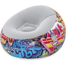 Bestway Graffiti Air Chair Colourful 112 x 112 x 66 cm