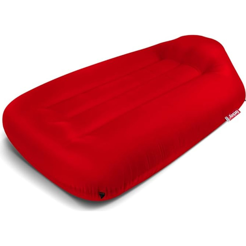 Fatboy® Lamzac L Inflatable Sofa/Bean Bag/Sofa, Red Hammock Filled with Air, for Outdoor Beach, Garden or Pool, 195 x 112 x 50 cm