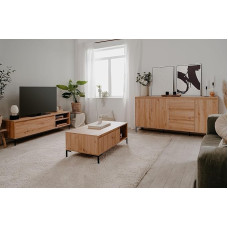 möbelando Living Room Set Corsica (3 Pieces) in Artisan