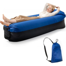 Rumicet Inflatable Lounger with Cushion, Portable Inflatable Beach Chair, Waterproof and Leakproof, Ideal for Camping, Hiking, Picnics, Outdoor Activities, Festivals and Beach Parties