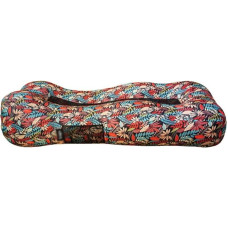 Air Lounger Beach Fashionable Print Pattern Inflatable Sofa, Pool Party Inflatable Lounger with Side Storage Bag, Barbecue Comfort Air Bed, Storage 150 kg / 330.7 lb
