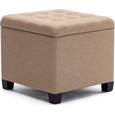 HNNHOME® Padded Stool with Lid, 45 cm