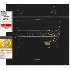 Exquisit Built-in Oven EBE255-020 Black Energy Efficiency Class A 59.0 L Cooking Space Built-in Oven 60 cm