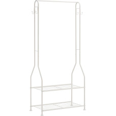 Amazon Basics Wardrobe with Two Shelves, White, 75 x 36.5 x 150 cm (L x W x H)