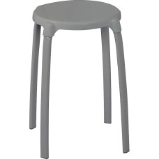 Ridder Max Bathroom Stool Steel Grey Approx. Diameter 30 x 46.5 cm