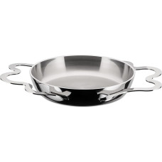 Alessi AM42 Tegamino Egg pan with Two Handles, Multiply Silver