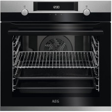 AEG BEE43502BM Built-In Oven / Series 6000 with Ring Hot Air: Even Cooking Results on 3 Levels / Cleaning with Steam / A+ / Electronic Clock with Timer Function / Stainless Steel with Anti-Fingerprint