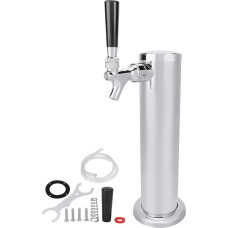 Stainless Steel Beer Dispenser, Single Faucet Beer Dispenser, Brewing Equipment, Brewing Accessories, Suitable for Kitchens, Bars, Hotels, Restaurants, Living Room