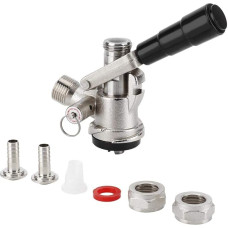 Beer Dispenser, Barrel Coupling Type S Tap Dispenser with Safety Pressure Relief Valve Home Brewing System