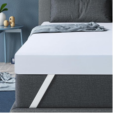 BedStory Topper 160 x 200 cm, H3/H4 Hardness Gel Memory Foam Topper, Mattress Topper for Box Spring Bed and Uncomfortable Beds