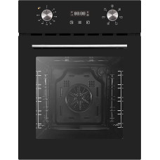 PKM EBO6-45 Built-in Oven 50 Litres | 45 cm Installation Width | Top and Bottom Heat | Grill | Convection Air | With Display and Timer | Energy Efficiency Class A