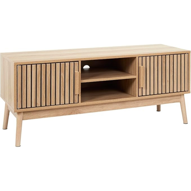 HOME DECO FACTORY, HD0088 Madal TV komplekt, mudel Klaus Natural Crush Collection, kaasaegne mööbel, mööbel, TV komplekt, 117 x 48 x 40 cm, pruun