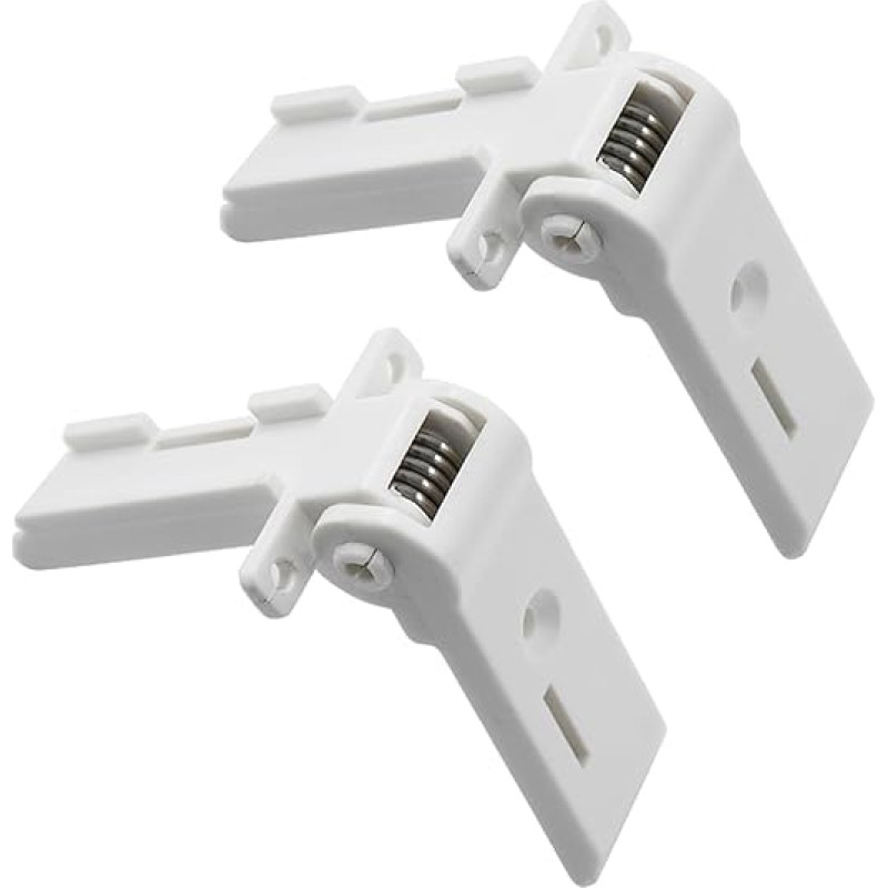 CANTONDZ 2 Pieces Door Hinge for Freezer, Fridge Freezer Hinge 2412125011 Compatible with Dometic Fridge Freezer Caravan Motorhome (White)