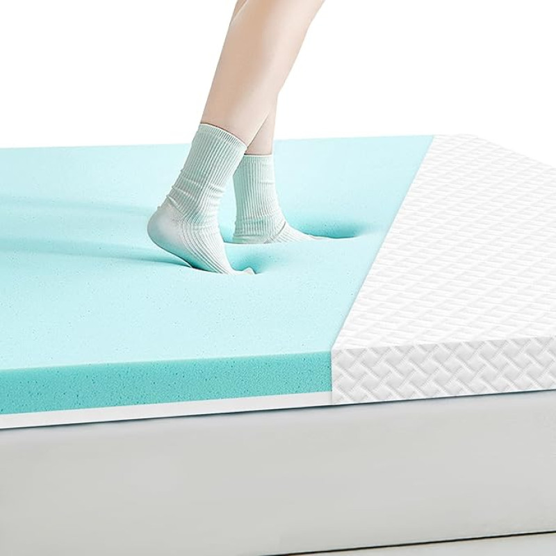 ROYGBIV Topper 90 x 200 cm - Mattress Topper with H2/H3 Hardness, Gel Topper for Comfort and Pressure Relief, Bed Topper 7 cm Height, Versatile Mattress Topper for Restful Sleep