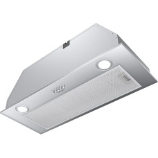 Hermitlux Cooker Hood 75 cm Built-In, Extractor/Recirculation - Extractor Hood with LED, 620 m³/h Airflow, Stainless Steel