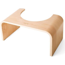 Hey Nature HOCA Wooden (FSC, Refined) Medical Toilet Stool, Against Haemorrhoids, Constipation, Bloating, Wooden Footstool for Faster Intestinal Emptying in Squat