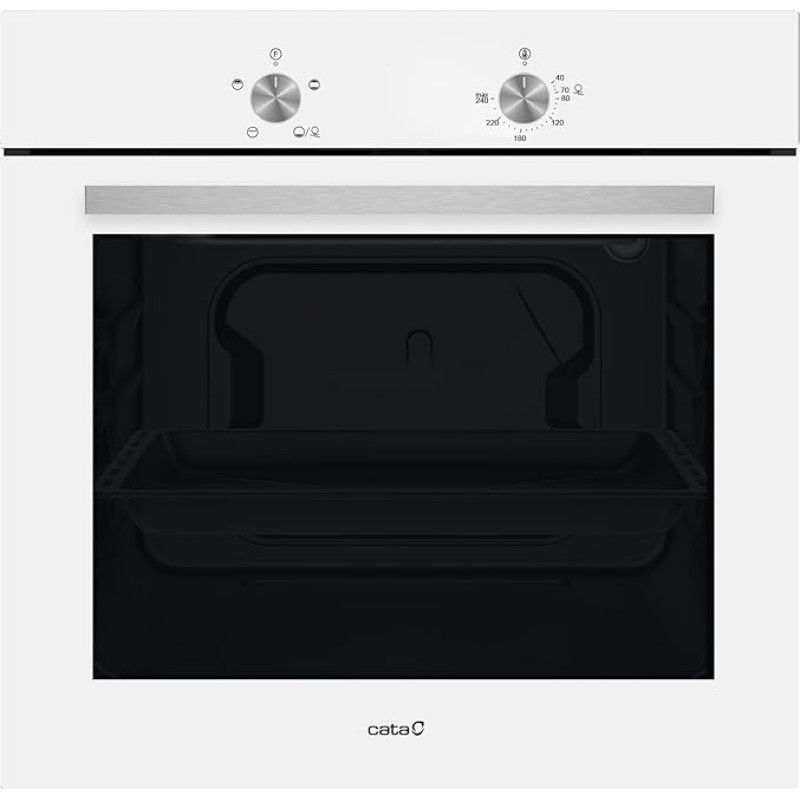 Cata SES 6004 WH Static Oven with Interior Light and Panoramic Door Full Glass Capacity 62 L Width 60 cm White