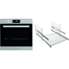 Privileg PBWR6 OH5V2 IN Built-in Oven / A+/71 L/Hydrolysis Cleaning Function/Baking Drawer with 2 Levels/Multifunctional Convection Oven with 7 Functions / Stainless Steel / Turn&Go / Click & Clean,