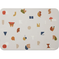 Blooom Table Mat for Babies and Children, Dirt-Repellent, Washable & Non-Slip, Craft Mat and Painting Mat, Place Mat for Children (Alphabet, 30 cm x 43 cm)