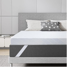 BedStory Gel Topper 180 x 200 cm 10 cm Height Mattress Topper Made of Gel Memory Foam, H3 and H4 Gel Foam Bamboo Topper with Breathable Cover for Caravan Sofa Bed Box Spring Bed