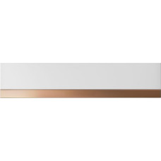 Küppersbusch CSW 6800.0 Warming Drawer + ZC 8022 Glass Front White + Copper Designer Strip