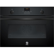 Balay - 3CB5159N3 45cm Aqualisis Control Comfort Flex Rails Black Glass Compact Oven