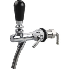 WOOLUCK Beer Tap Adjustable G5/8, Adjustable Beer Tap, Thread Beer Tap, Chrome Barrel Beer Tap for Home, Bar, Restaurants