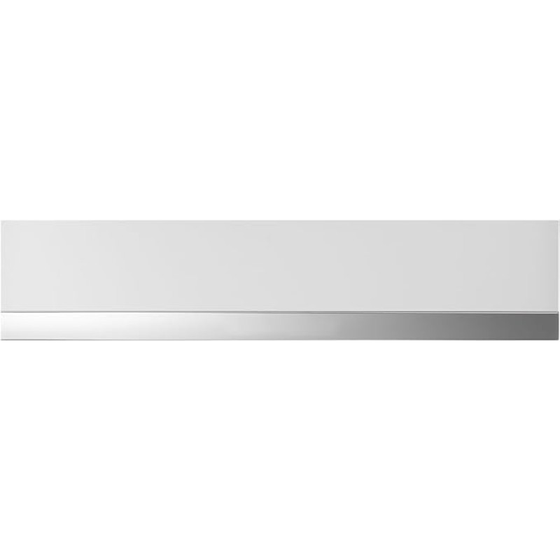 Küppersbusch CSW 6800.0 warming drawer + ZC 8022 glass front white + design strip silver chrome