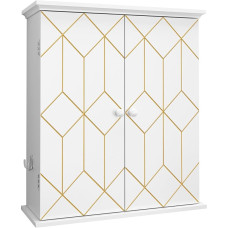 HOLTICO Medicine Cabinet Bathroom Cabinet Hanging Wall Cabinet Bathroom Cabinet Kitchen Cabinet Wall Cabinet White with Adjustable Shelf Cabinet Freestanding for Kitchen, Bathroom, Bedroom