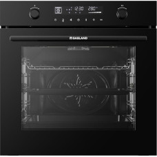 GASLAND ES616321DGB Built-in Oven 74L, 60 cm, 16 Functions, Quick Heating, Air Fry, Water Vapour Cleaning, Telescopic Extension and Retractable Rotary Selector, Hot Air, Child Safe, Black