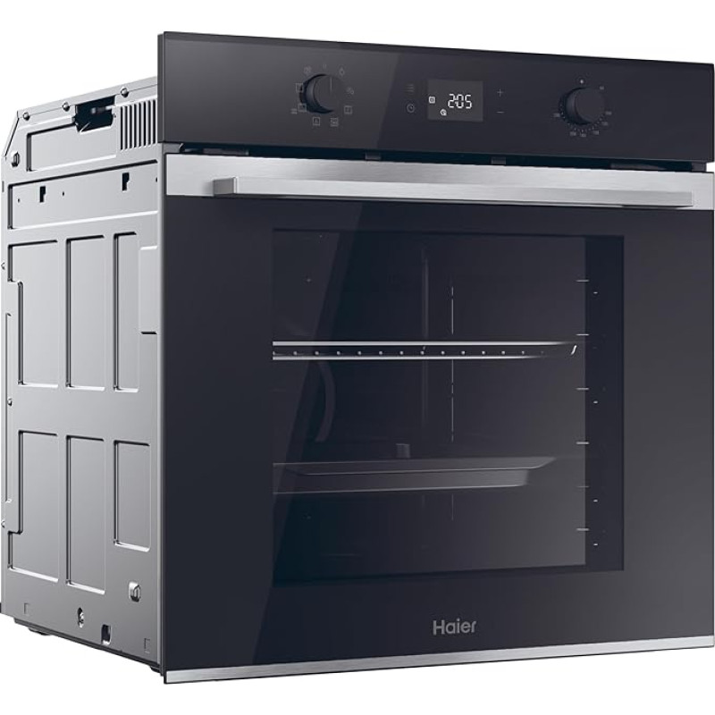 Haier ID Series 2 H6 ID2P3T1HTX Built-In Oven / Recess 60 cm / A+ / 78 Litre Volume / Recirculation Heating with Grill / Hydrolysis Cleaning
