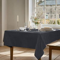 Deconovo Outdoor Tablecloth, Water-Repellent, Weatherproof, Waterproof Tablecloths, Garden Table, 300 x 150 cm, Dark Grey, Pack of 1