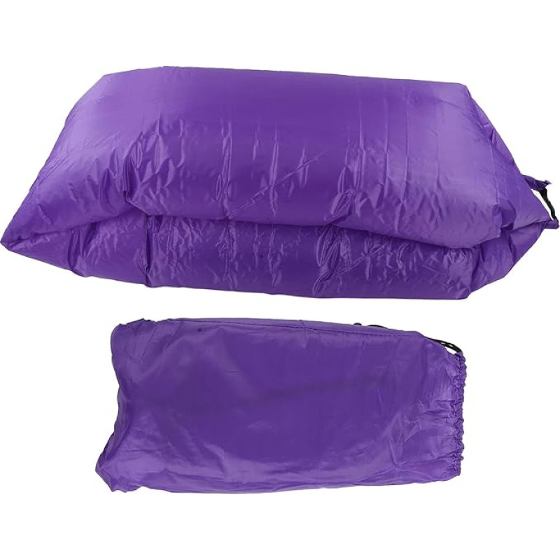 plplaaoo Inflatable Lounger, Inflatable Sofa for Travel, Outdoor Camping Beach Chair, Inflatable Loungers, Portable Foldable Air Mattress for Beach Parties (Purple)