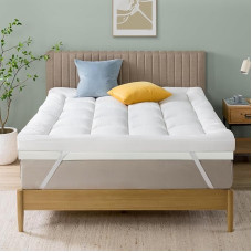 Zinus Mattress Topper, Polyester, White, 190 x 160 cm
